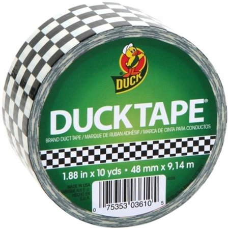 SHURTECH BRANDS Shurtech 492143 Patterned Duck Tape 1.88 in. Wide 10 Yard Roll-Checkerboard PDT-80410